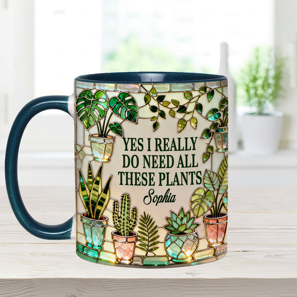 J'ai vraiment besoin de toutes ces plantes - Mug décoratif personnalisé « Ensemble de jardinage » avec agitateurs en acrylique