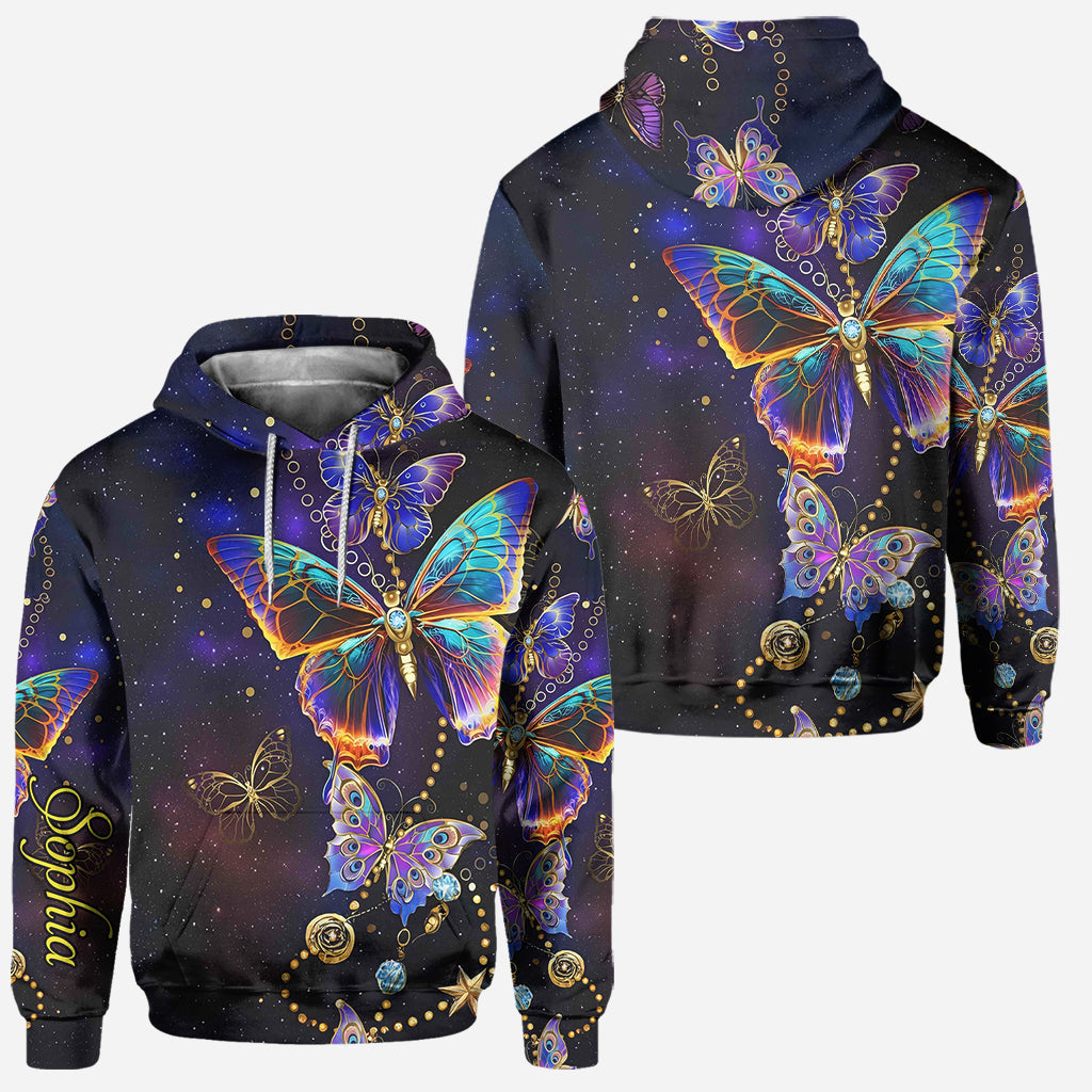 Magnifique papillon - Sweat à capuche et legging personnalisés papillon