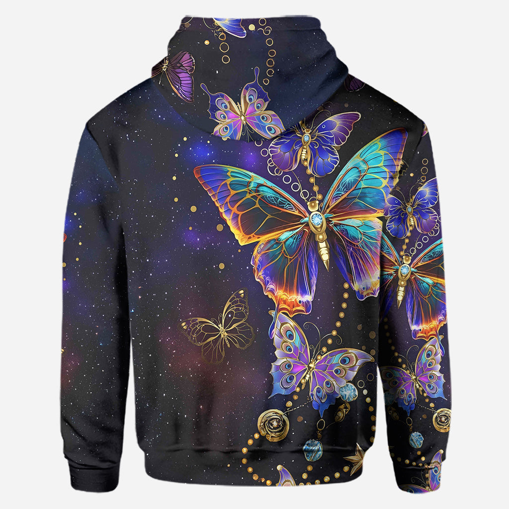 Magnifique papillon - Sweat à capuche et legging personnalisés papillon