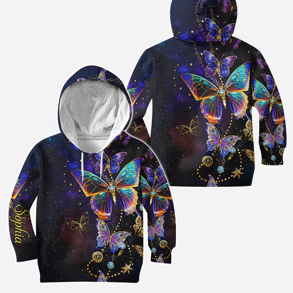 Magnifique papillon - Sweat à capuche et legging personnalisés papillon