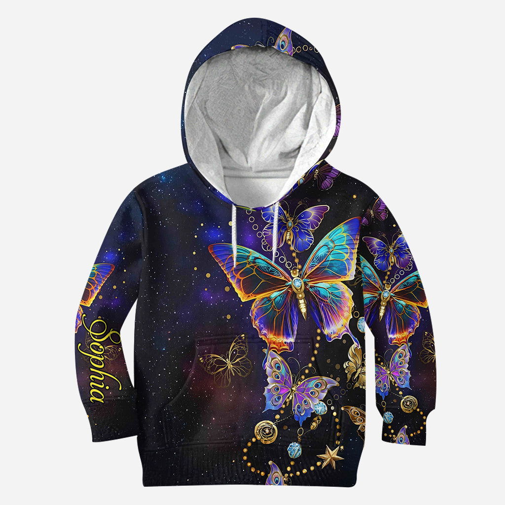 Magnifique papillon - Sweat à capuche et legging personnalisés papillon