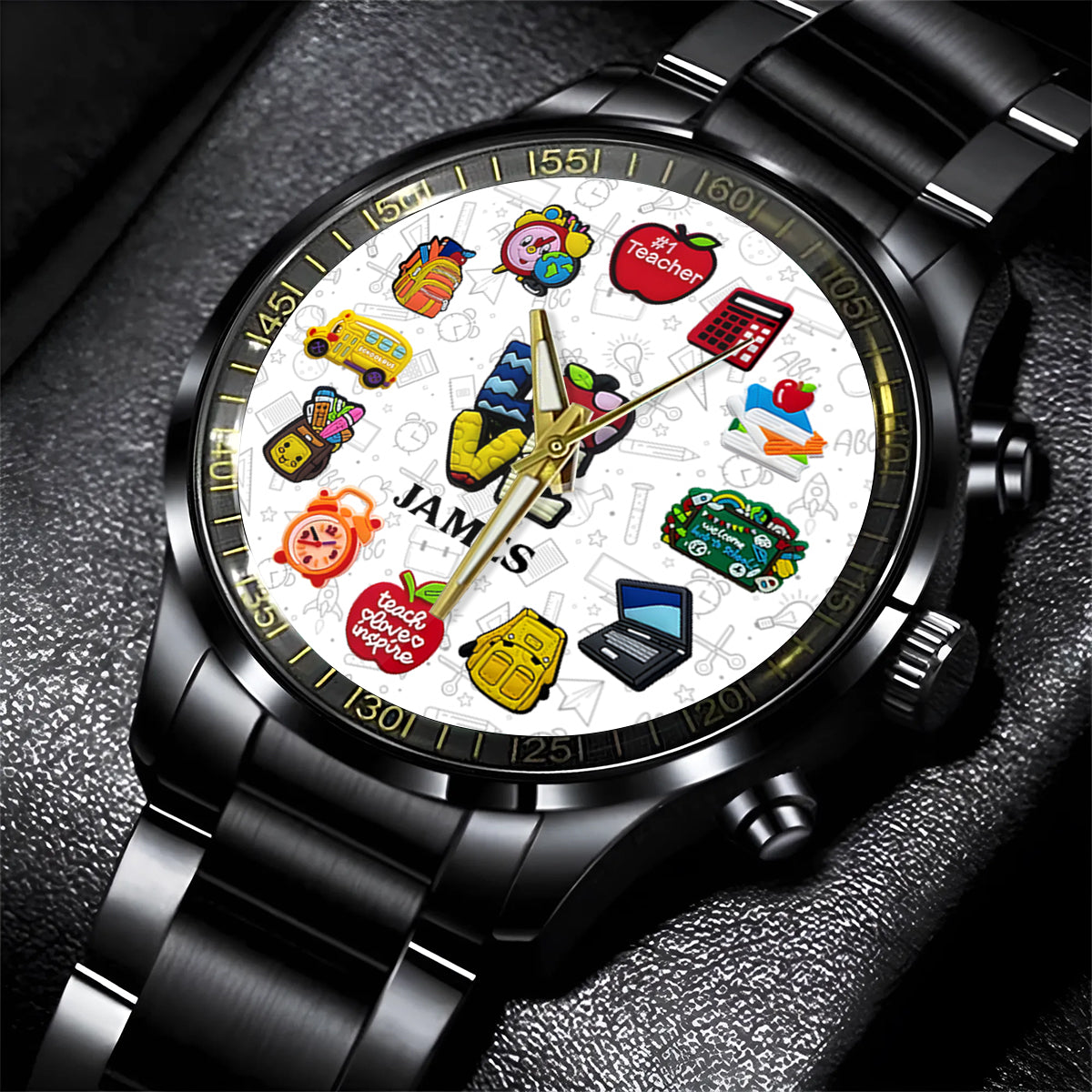 Montre personnalisée pour enseignants passionnés