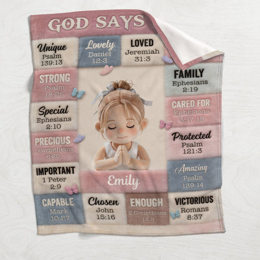 Dieu dit que tu es - Couverture chrétienne personnalisée