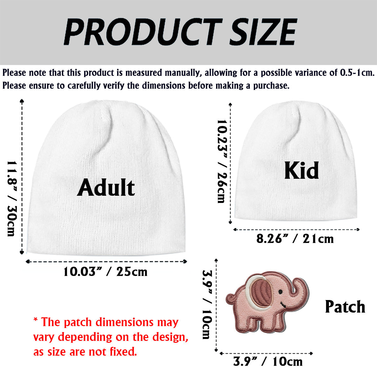 Bébé Hiver - Bonnet enfant personnalisé avec écussons