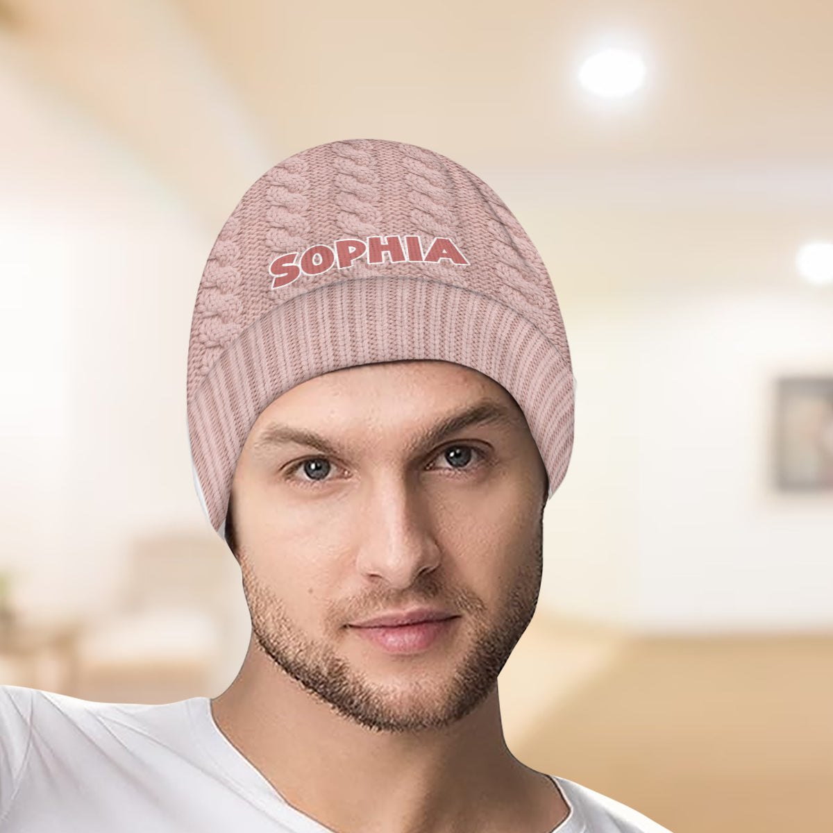 Bébé Hiver - Bonnet enfant personnalisé avec écussons