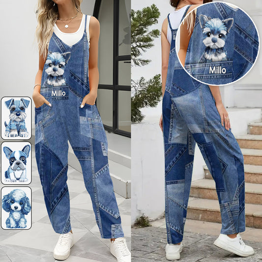 J'aime mon chien - Salopettes/combinaisons amples personnalisées pour chiens