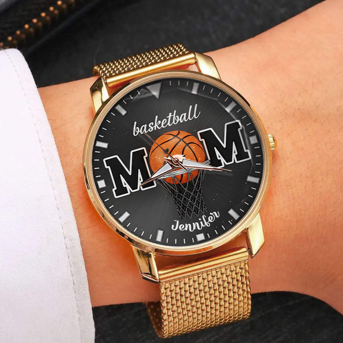 Basketballl Mom - Personalized Basketball Women Hand Watch