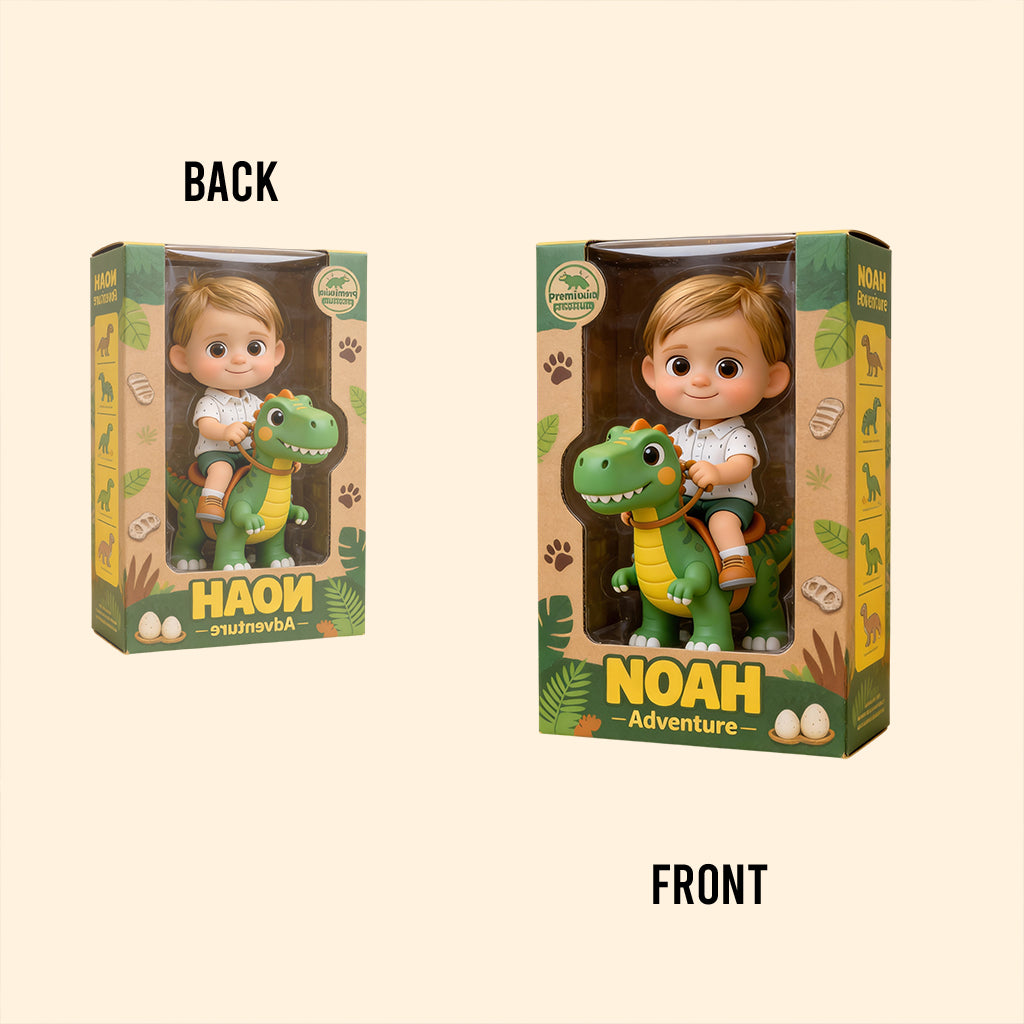 Aventure des dinosaures - Plaque acrylique personnalisée pour enfant