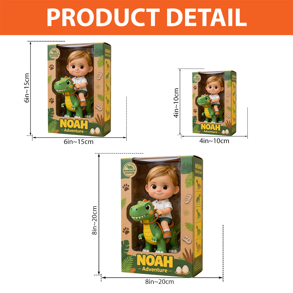 Aventure des dinosaures - Plaque acrylique personnalisée pour enfant