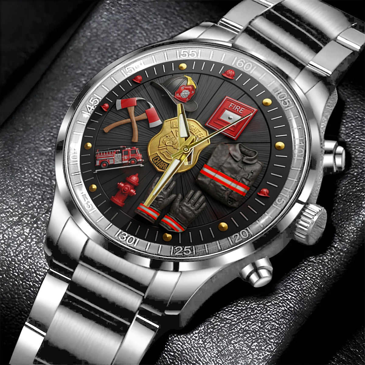 Fier pompier - Montre de poche personnalisée pour pompier