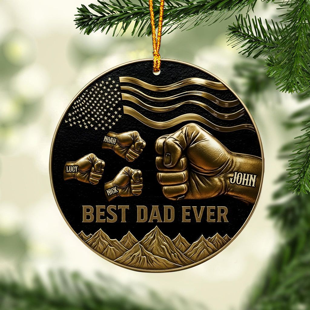 Best Dad/ Stepdad/ Grandpa... Ever - Personalized Father Ornament