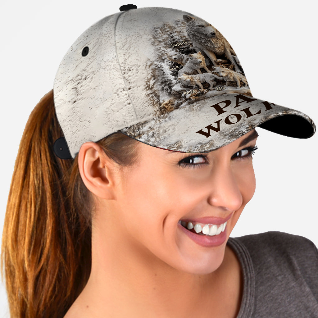 Casquette classique personnalisée Papa Wolf Pack