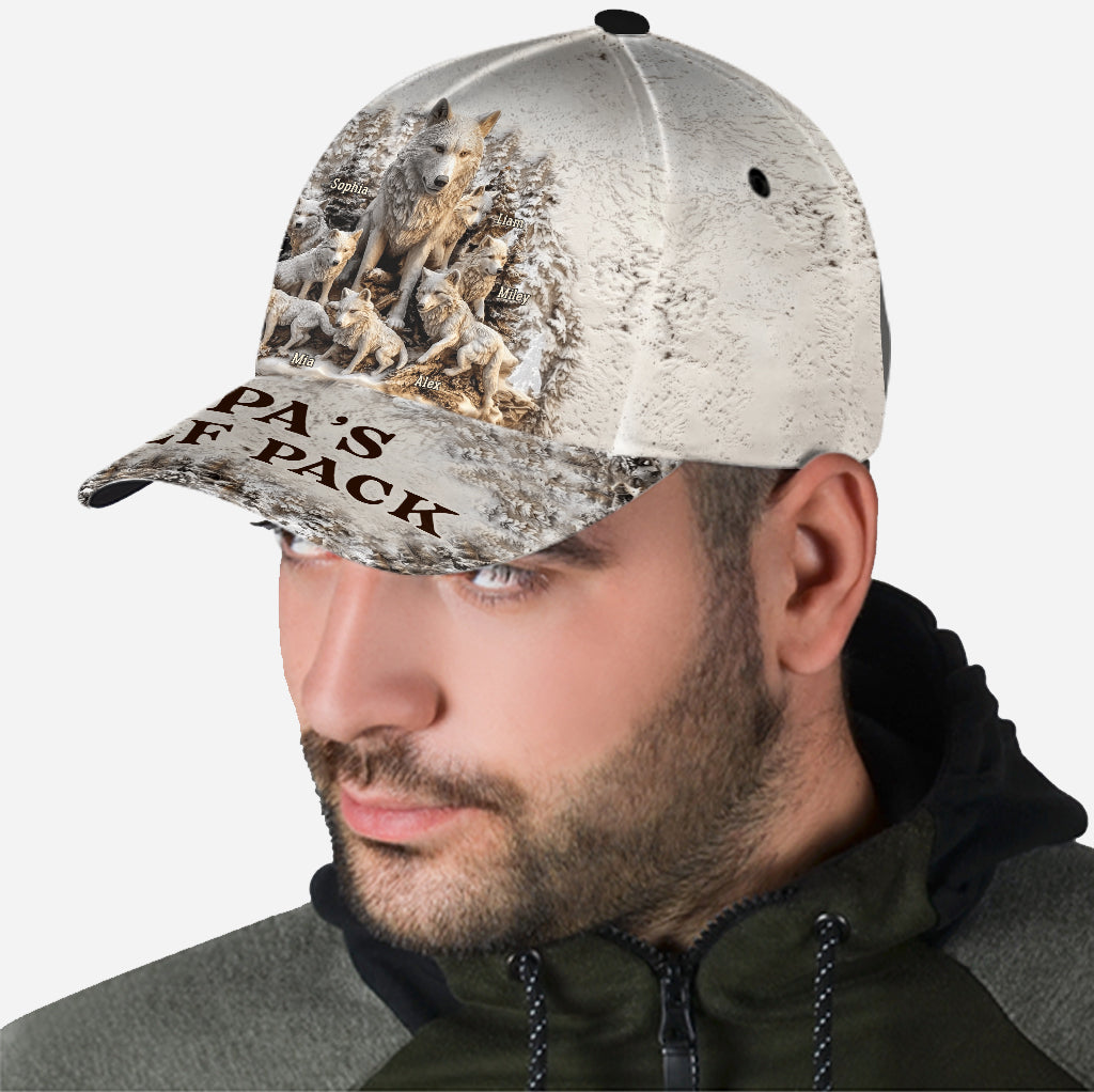 Casquette classique personnalisée Papa Wolf Pack