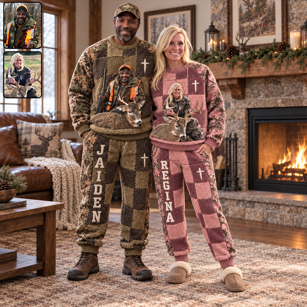 Love Hunting - Personalized Hunting Fleece Lounge Set