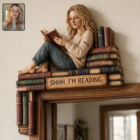 I'm Reading - Personalized Book Door Frame Decoration