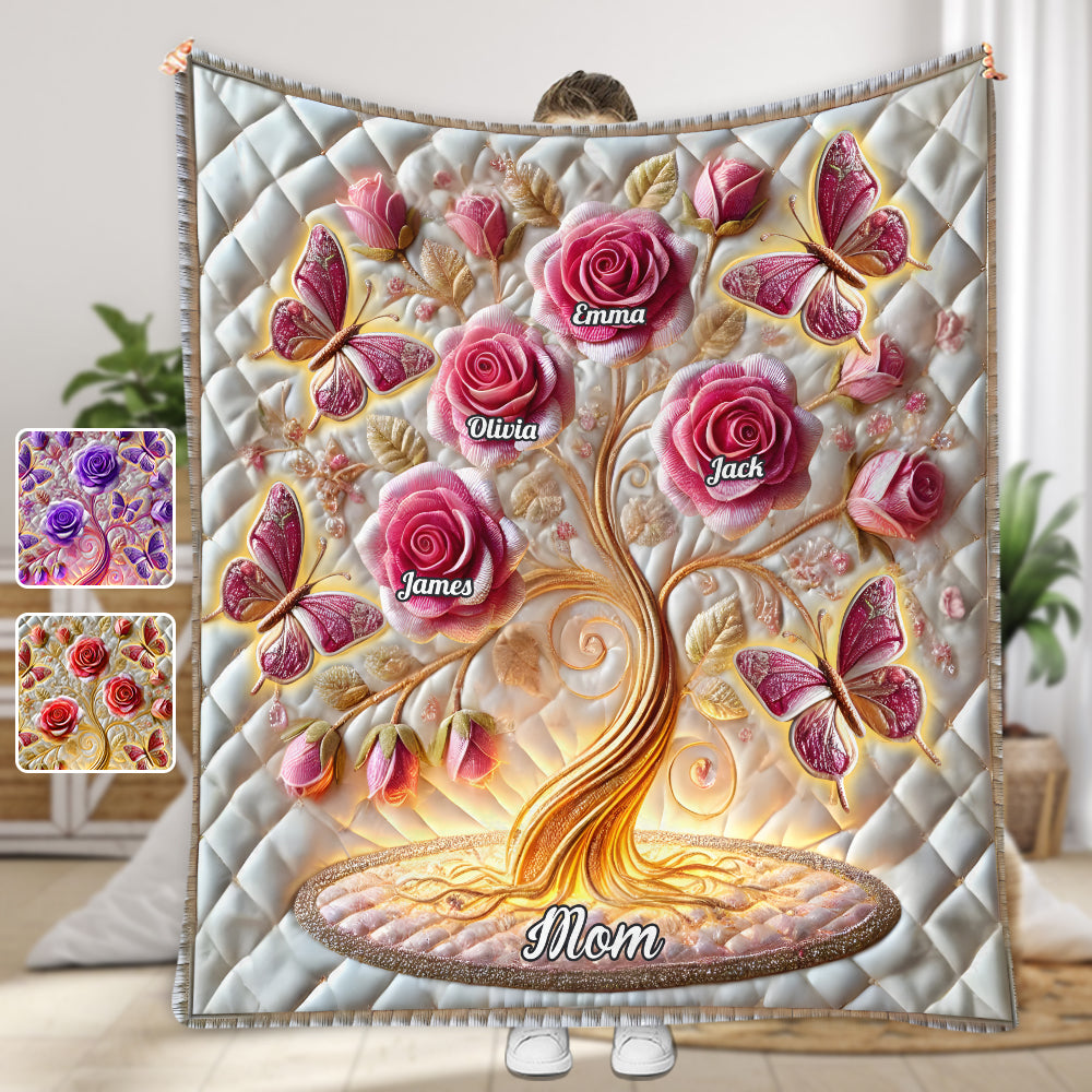 My Garden Gift For Mom, Grandma - Personalized Mother Blanket