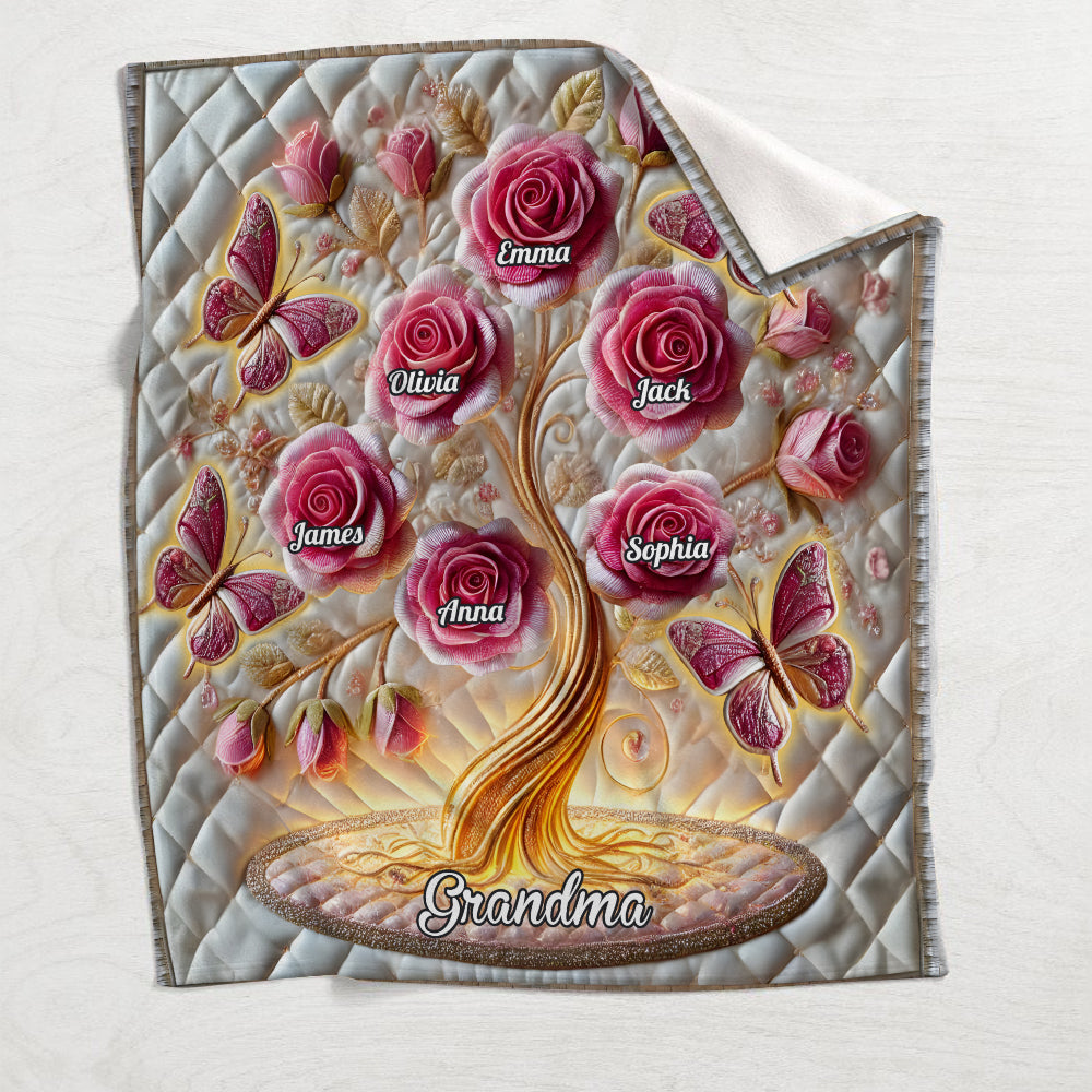 My Garden Gift For Mom, Grandma - Personalized Mother Blanket