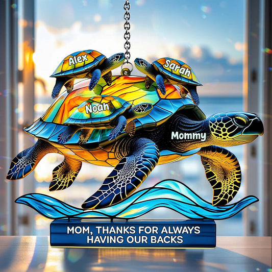 Maman, merci d'être toujours là pour toi - Décoration attrape-soleil personnalisée à suspendre à la fenêtre - Maman 