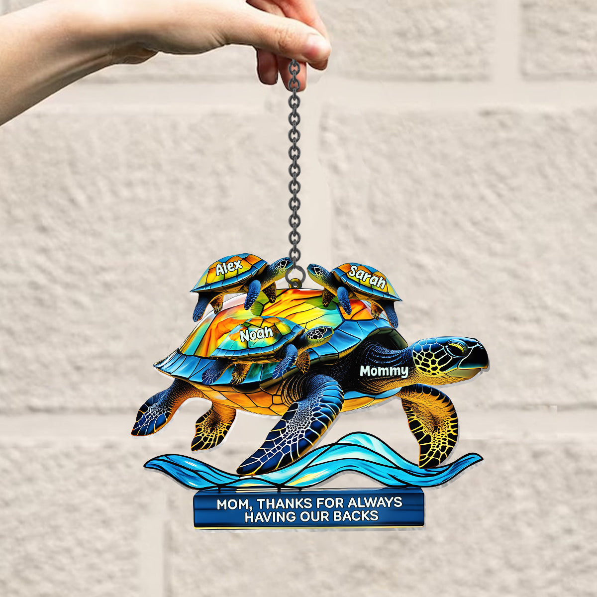 Maman, merci d'être toujours là pour toi - Décoration attrape-soleil personnalisée à suspendre à la fenêtre - Maman 