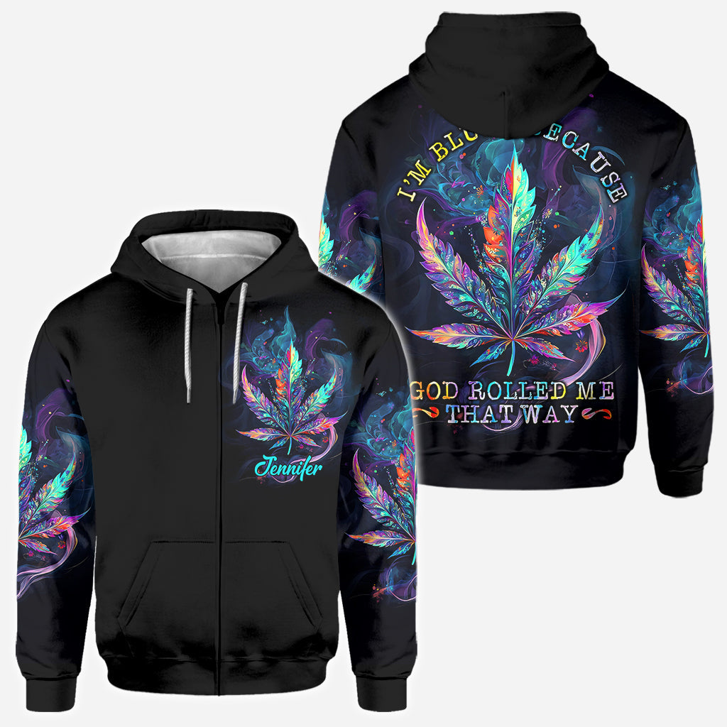 God Rolled Me That Way - Personalized Weed All Over Shirt