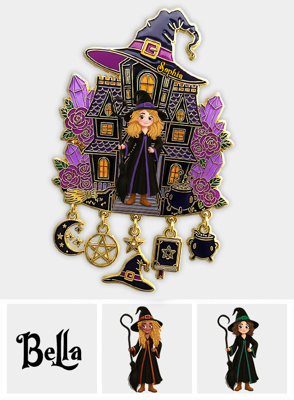 Beautiful Witch - Personalized Witch Pin