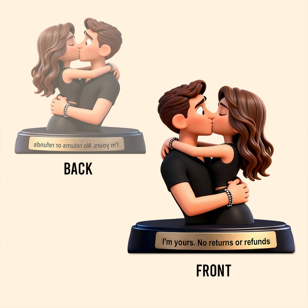 Aucun retour ni remboursement - Plaque acrylique personnalisée pour couple