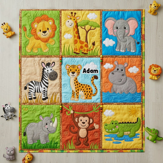 Cadeaux uniques pour enfants - Couverture personnalisée style patchwork - Cadeau unique pour enfant