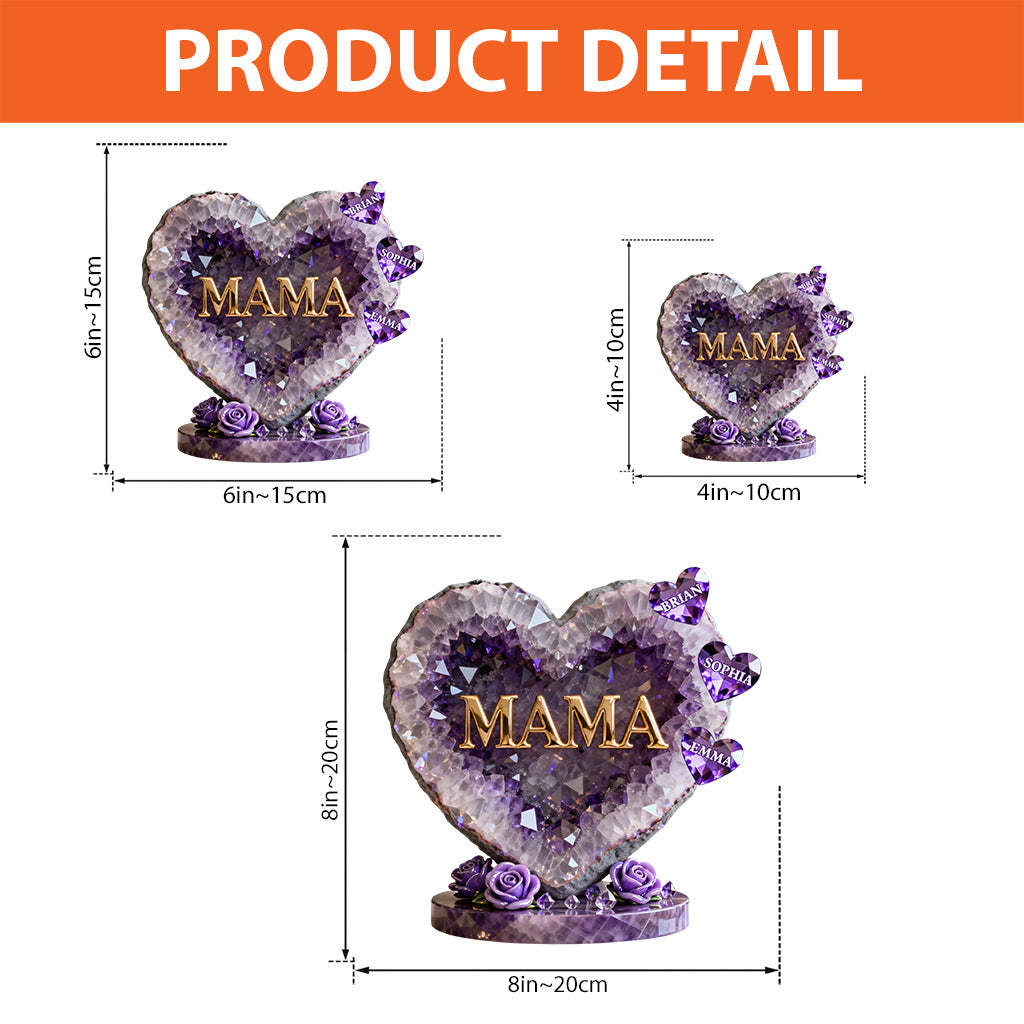 Best Mom Ever - Personalized Mother Custom Shaped Acrylic Plaque