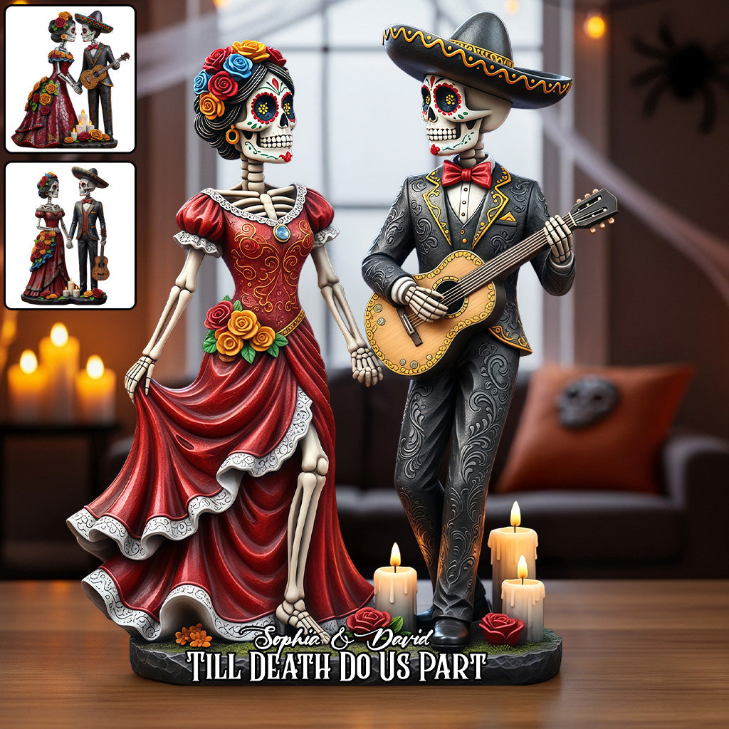 Jusqu'à ce que la mort nous sépare - Plaque acrylique personnalisée pour couple