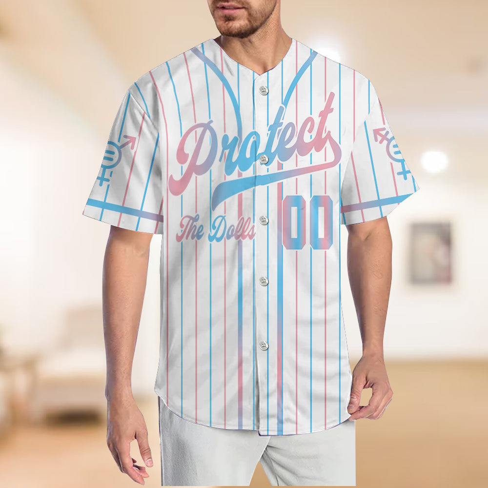 Protégez les poupées - Maillot de baseball personnalisé de soutien LGBT