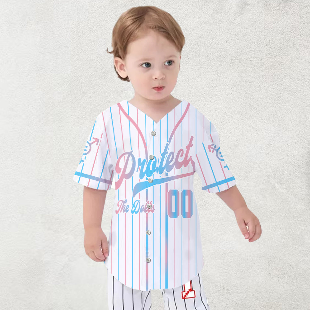 Protégez les poupées - Maillot de baseball personnalisé de soutien LGBT