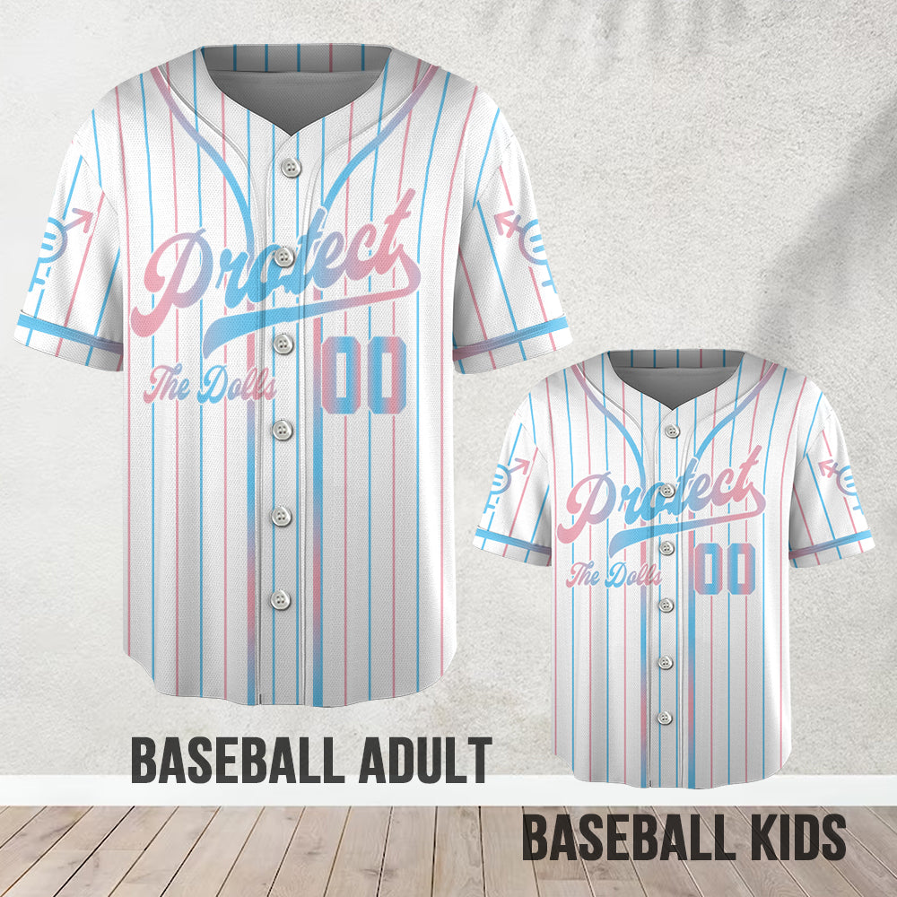 Protégez les poupées - Maillot de baseball personnalisé de soutien LGBT