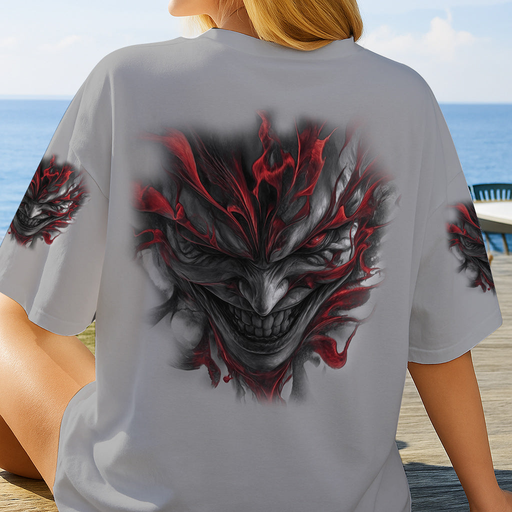 Je ne suis jamais seul - T-shirt personnalisé à motif de crâne