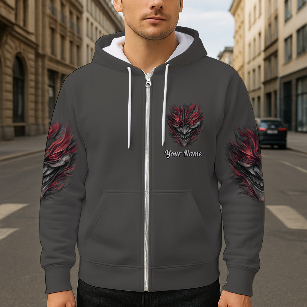 Je ne suis jamais seul - T-shirt personnalisé à motif de crâne