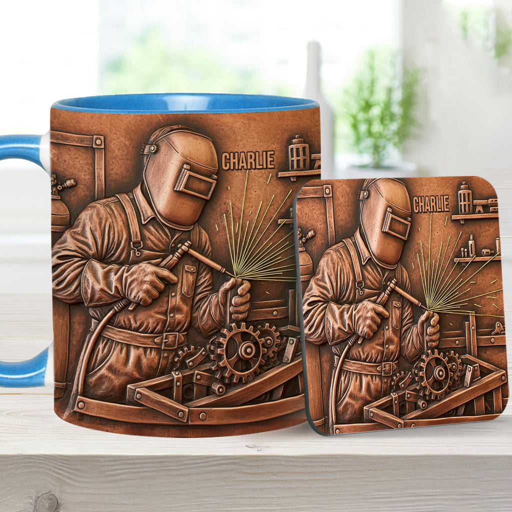 Strongest Welder - Personalized Welder Accent Mug