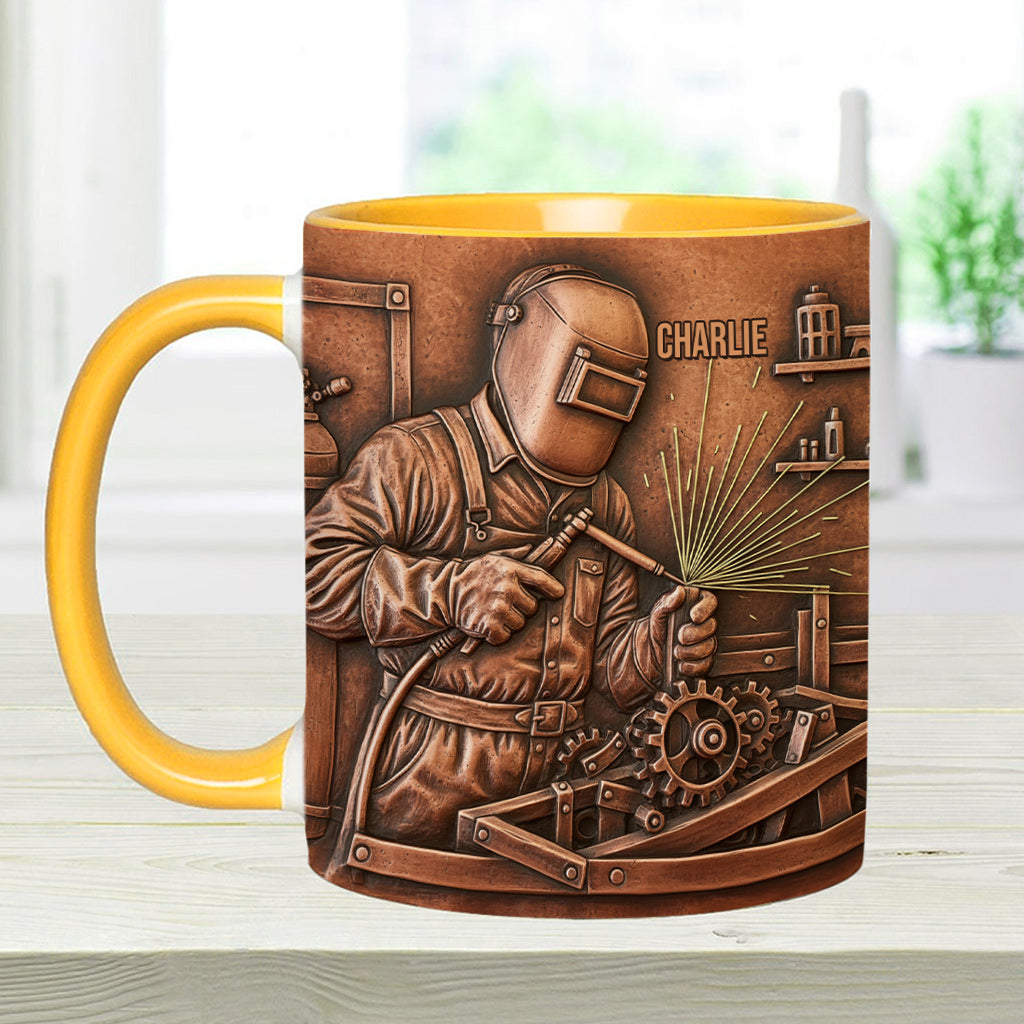 Strongest Welder - Personalized Welder Accent Mug
