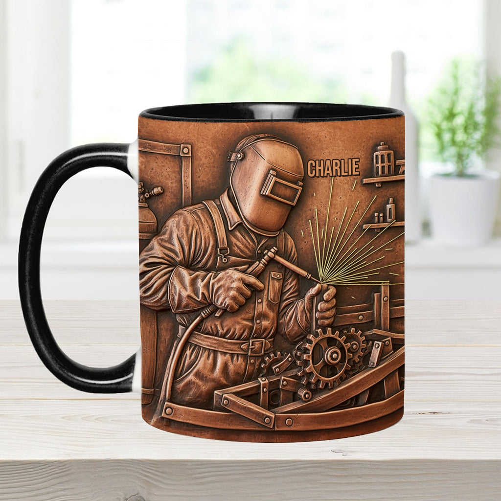 Strongest Welder - Personalized Welder Accent Mug