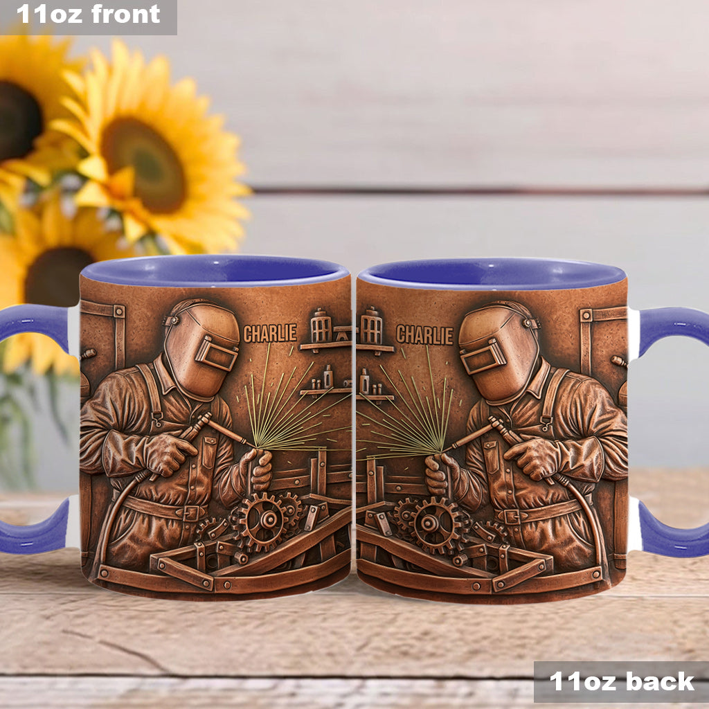 Strongest Welder - Personalized Welder Accent Mug