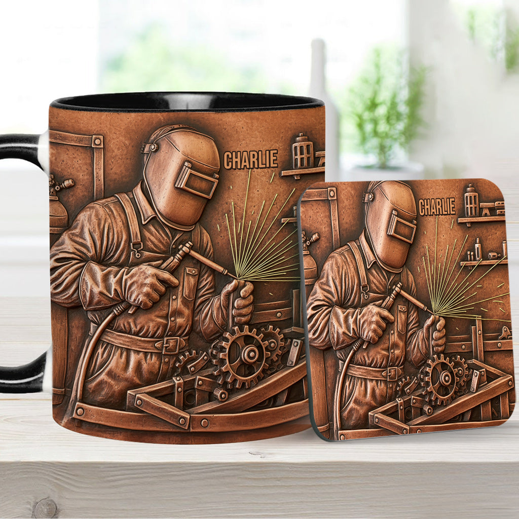 Strongest Welder - Personalized Welder Accent Mug