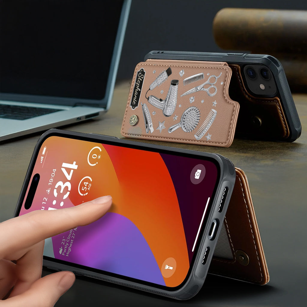 Ciseaux de Coiffeur Décor Salon - Étui de Téléphone Personnalisé
