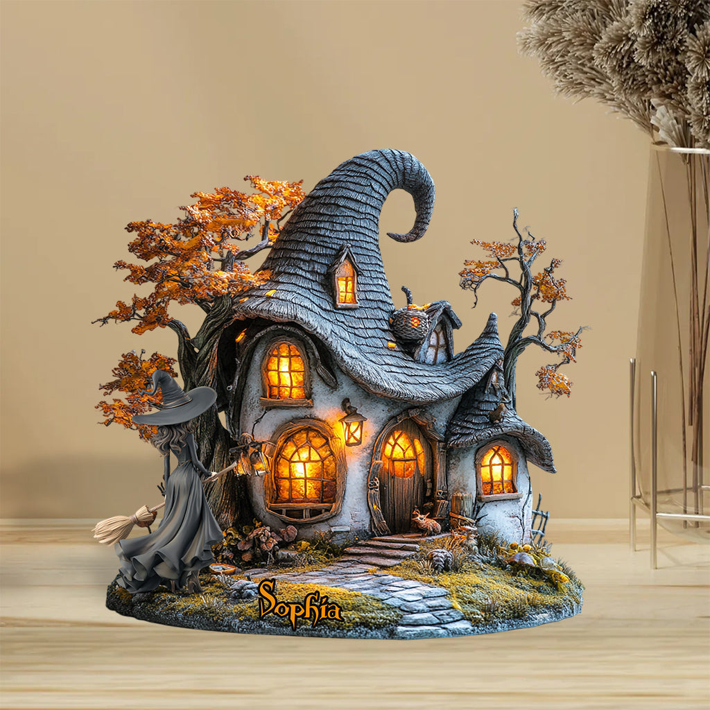 Hatspire Hollow - Personalized Witch Custom Shaped Acrylic Plaque