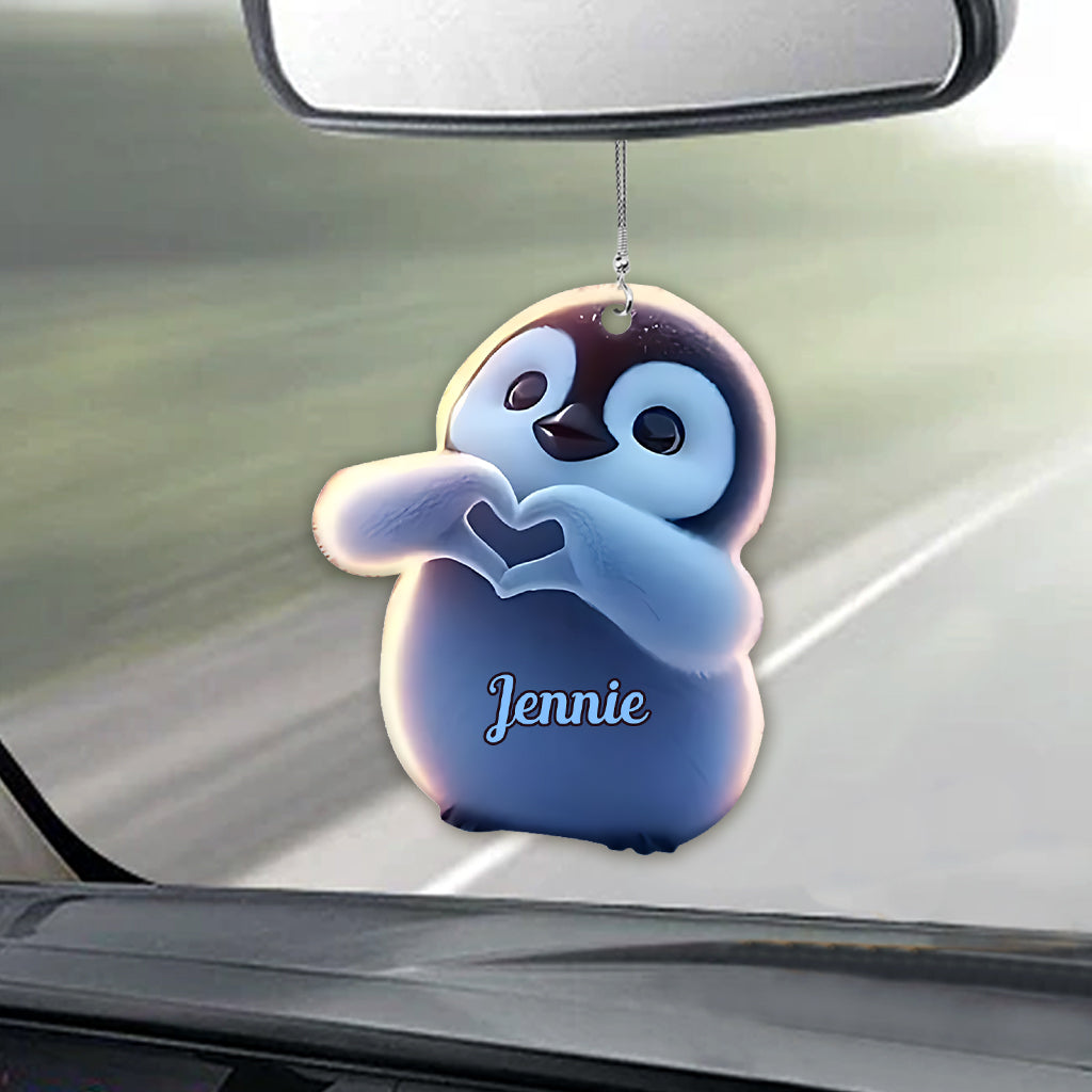 Just A Girl Who Loves Penguins - Personalized Penguin Lover Car Ornament