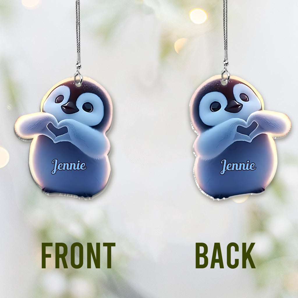 Just A Girl Who Loves Penguins - Personalized Penguin Lover Car Ornament