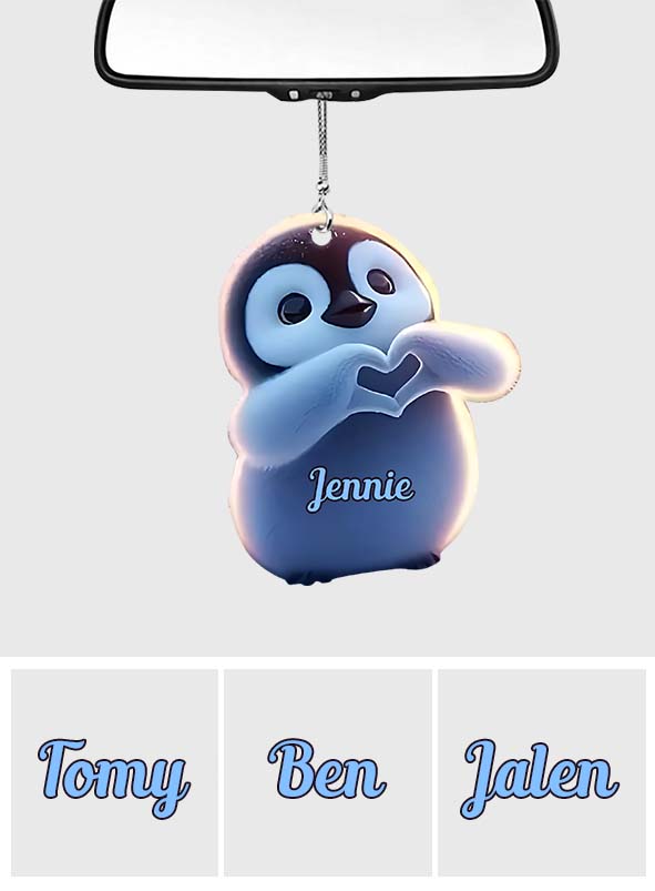 Just A Girl Who Loves Penguins - Personalized Penguin Lover Car Ornament
