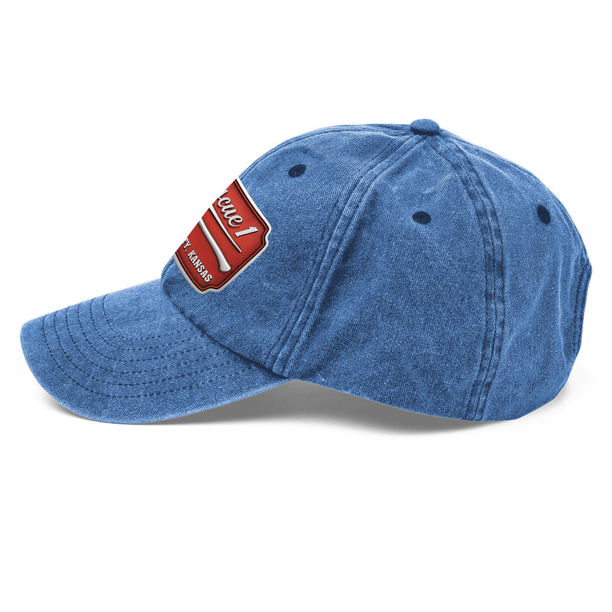 Casquette de pompier Due - Casquette en denim délavé personnalisée pour pompier