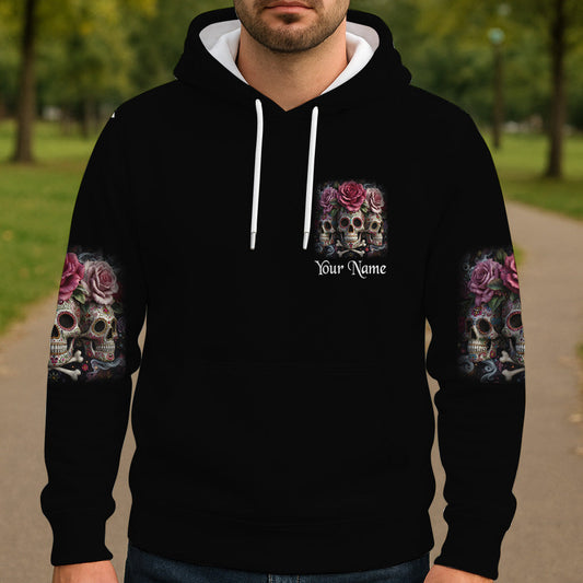 T-shirt personnalisé « La gentille fille en moi » avec tête de mort.