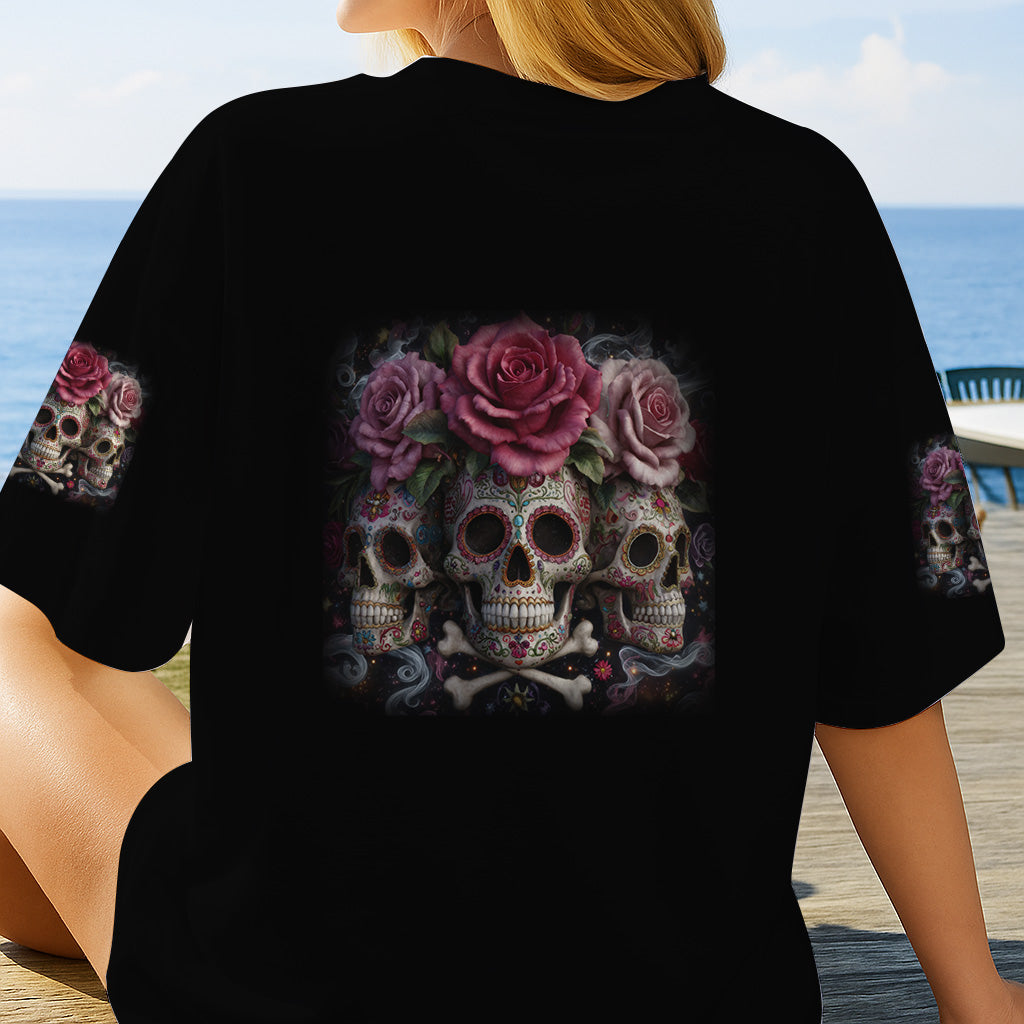 The Good Girl In Me - Personalized Skull All Over Shirt