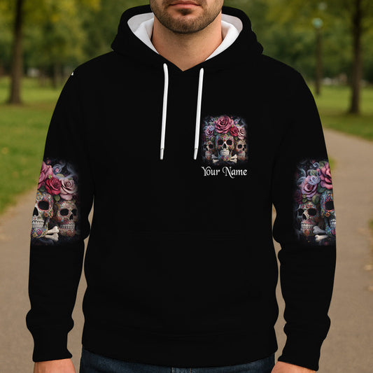 T-shirt personnalisé « La gentille fille en moi » avec tête de mort.