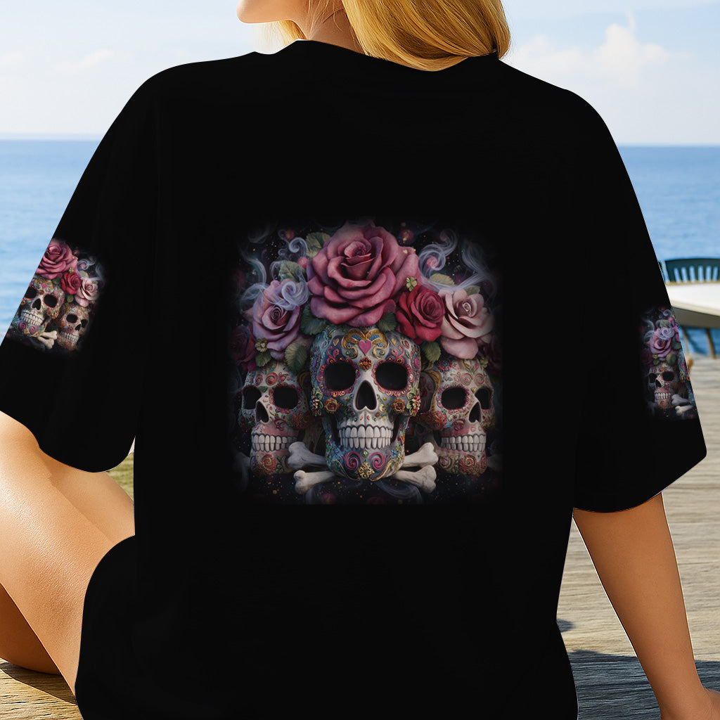 The Good Girl In Me - Personalized Skull All Over Shirt