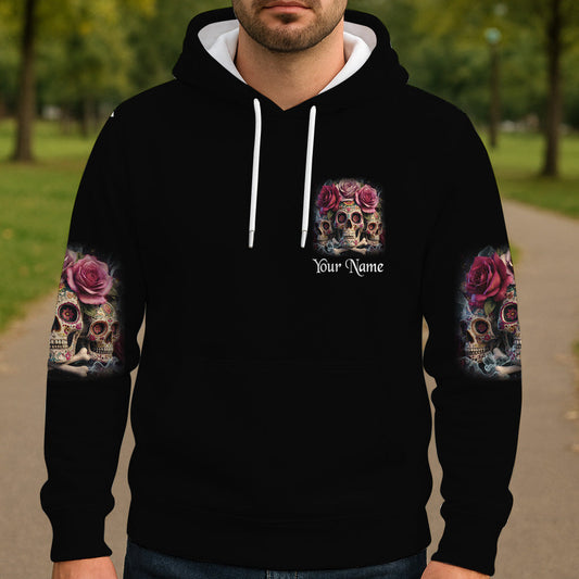 T-shirt personnalisé « La gentille fille en moi » avec tête de mort.